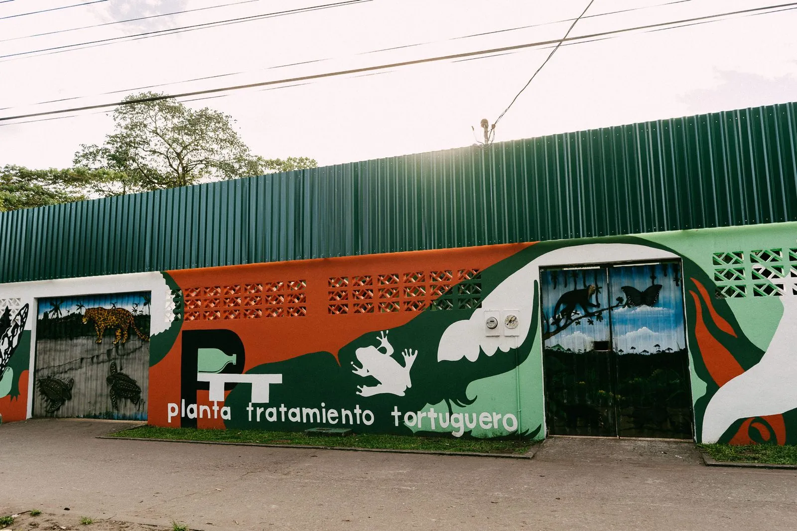Tortuguero community recycling and waste-treatment plant
